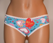 Blue Panty with Hearts