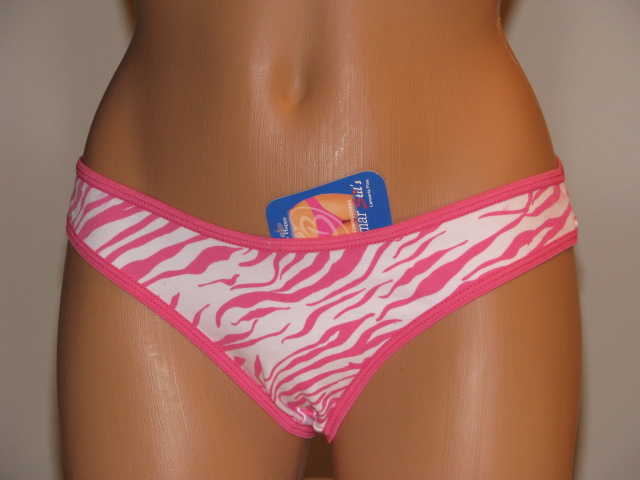 Pink Zebra Print Panties