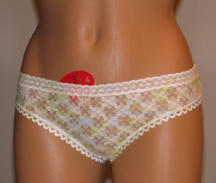 See Thru Panty with Flowers